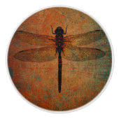 Dragonfly op verstelbare achtergrondverlichting keramische knop (Voorkant)