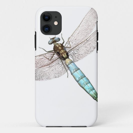 Dragonfly op White Hoesje-Mate iPhone Case (Achterkant)