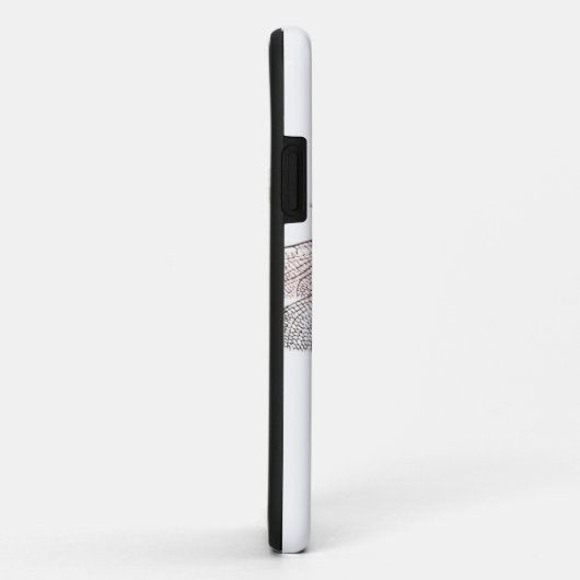 Dragonfly op White Hoesje-Mate iPhone Case (Achterkant/rechts)