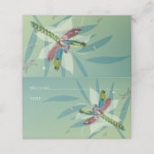 Dragonfly-opnamekaart Plaatskaartje (Buitenkant ongevouwen)