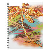 Dragonfly Oranje Splash Notitieboek (Voorkant)