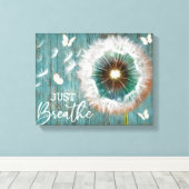 Dragonfly paardenbloem gewoon ademen canvas ingeli (Insitu (Houten vloer))