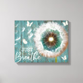 Dragonfly paardenbloem gewoon ademen canvas ingeli afdruk (Voorkant)