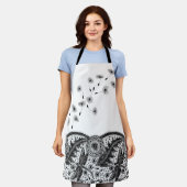 Dragonfly paardenbloem lijn kunst schort (Gedragen)