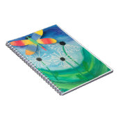 Dragonfly & Paardenbloem Waterverf Notitieboek (Rechterzijde)