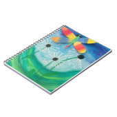 Dragonfly & Paardenbloem Waterverf Notitieboek (Linkerzijde)