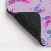  Dragonfly Paars Blue Two Tone Patroon Muismat (Hoek)