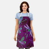 Dragonfly Paarse droams Schort (Gedragen)