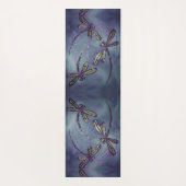 Dragonfly Paarse nachtkeukenset Yogamat (Achterkant)