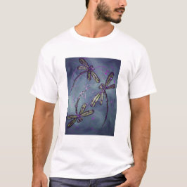 Dragonfly Paarse nachtvlucht T-shirt