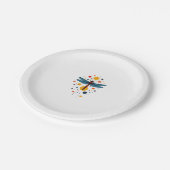 Dragonfly Painting Art Animal Abstract Graphic Dra Papieren Bordje (Gekanteld)