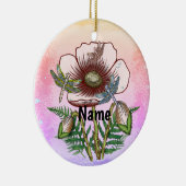 Dragonfly Pale Poppy Keramisch Ornament (Rechts)