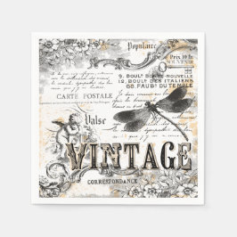 Dragonfly Papier servet - Franse Vintage