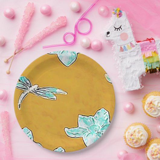 Dragonfly Papieren Bordje (Feest)