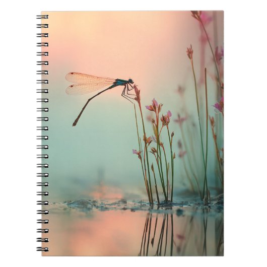 Dragonfly Pastel Reflection Notitieboek (Voorkant)