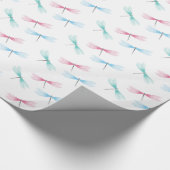 Dragonfly-patroon Cadeaupapier (Hoek)