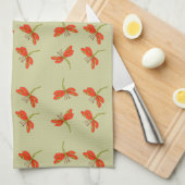 Dragonfly-patroon Theedoek (Quarter Fold)