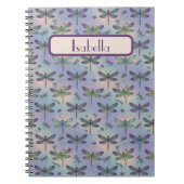 Dragonfly Pattern Personalized Notitieboek (Voorkant)