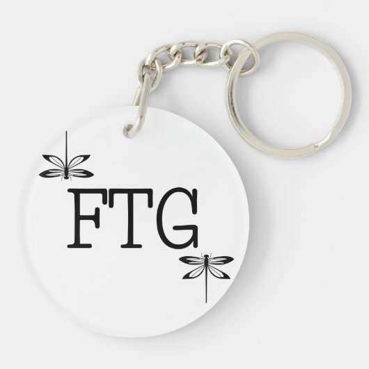 Dragonfly Pattern Sleutelhanger (Achterkant)