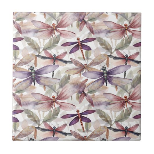 Dragonfly Pattern Tegel Tegeltje (Voorkant)