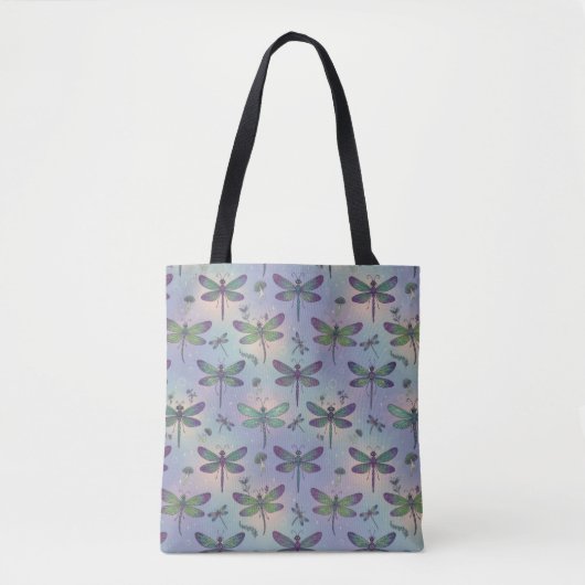 Dragonfly Pattern Tote Bag (Voorkant)