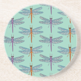 Dragonfly pattern zandsteen onderzetter