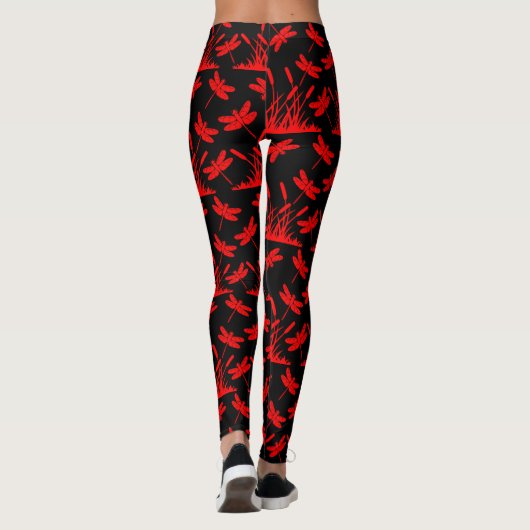 Dragonfly Patterned Decor Leggings (Achterkant)
