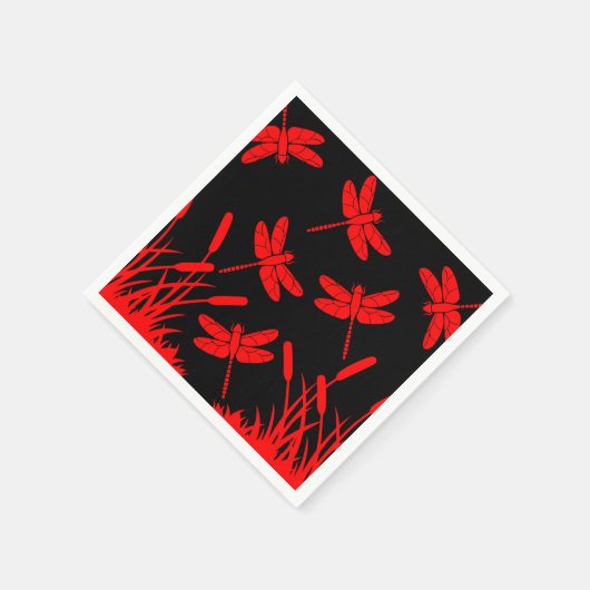 Dragonfly Patterned Decor Servet (Hoek)