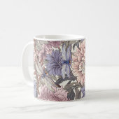 Dragonfly Peony Pink Light Purple French Floral Koffiemok (Voorkant links)