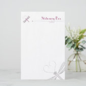 Dragonfly Personal Note Paper Briefpapier (Staand voorkant)