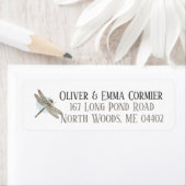  Dragonfly Persoonlijk terugkeeradres Etiket (Insitu)