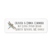 Dragonfly Persoonlijk terugkeeradres Etiket (Voorkant)