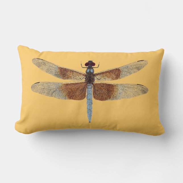 Dragonfly Pillow 2 verschillende libellen Kussen (Voorkant)