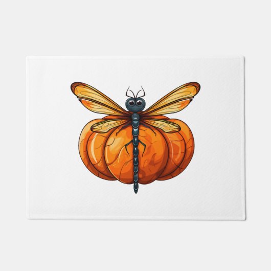 Dragonfly Pompoen Lazy Halloween Feestkostuum Kind Deurmat (Voorkant)