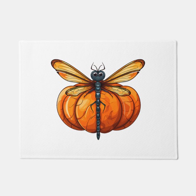 Dragonfly Pompoen Lazy Halloween Feestkostuum Kind Deurmat (Voorkant)