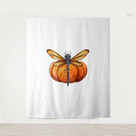 Dragonfly Pompoen Lazy Halloween Feestkostuum Kind Wandkleed (Voorkant)