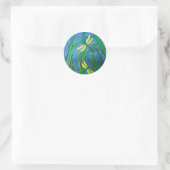 Dragonfly Pond Ronde Sticker (Tas)