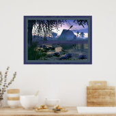 Dragonfly Pond van Michelle Wilder Poster (Keuken)