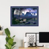 Dragonfly Pond van Michelle Wilder Poster (Thuiskantoor)