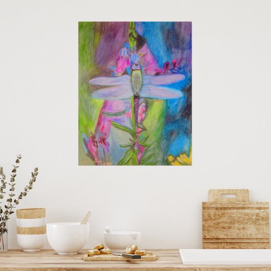 Dragonfly Poster (Keuken)