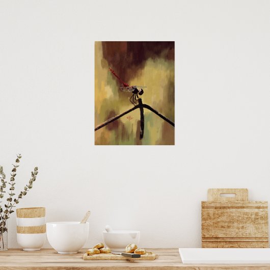 Dragonfly Poster (Keuken)