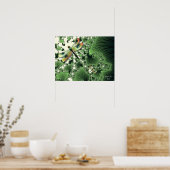 Dragonfly-Poster (groen) Poster (Keuken)