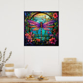 Dragonfly-Poster Poster (Keuken)