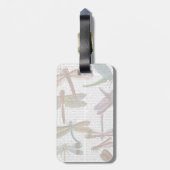 Dragonfly Print 3 Bagagelabel (Achterkant verticaal)