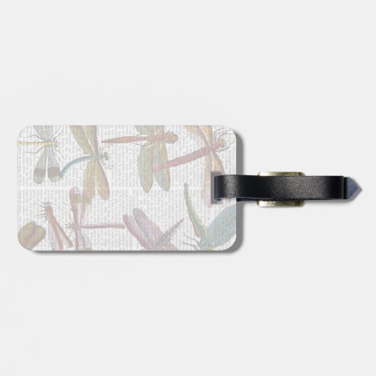 Dragonfly Print 3 Bagagelabel (Achterkant horizontaal)