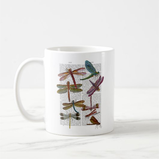 Dragonfly Print 3 Koffiemok (Links)