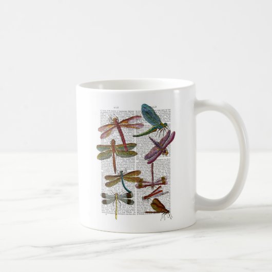 Dragonfly Print 3 Koffiemok (Rechts)