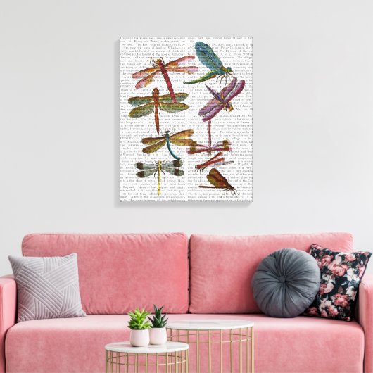 Dragonfly Print 4 (Insitu (Woonkamer))