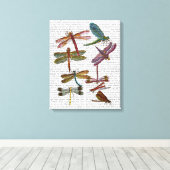 Dragonfly Print 4 (Insitu (Houten vloer))