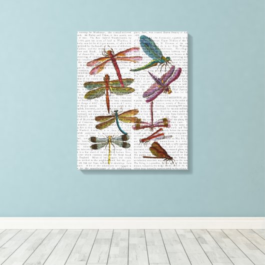 Dragonfly Print 4 (Insitu (Houten vloer))